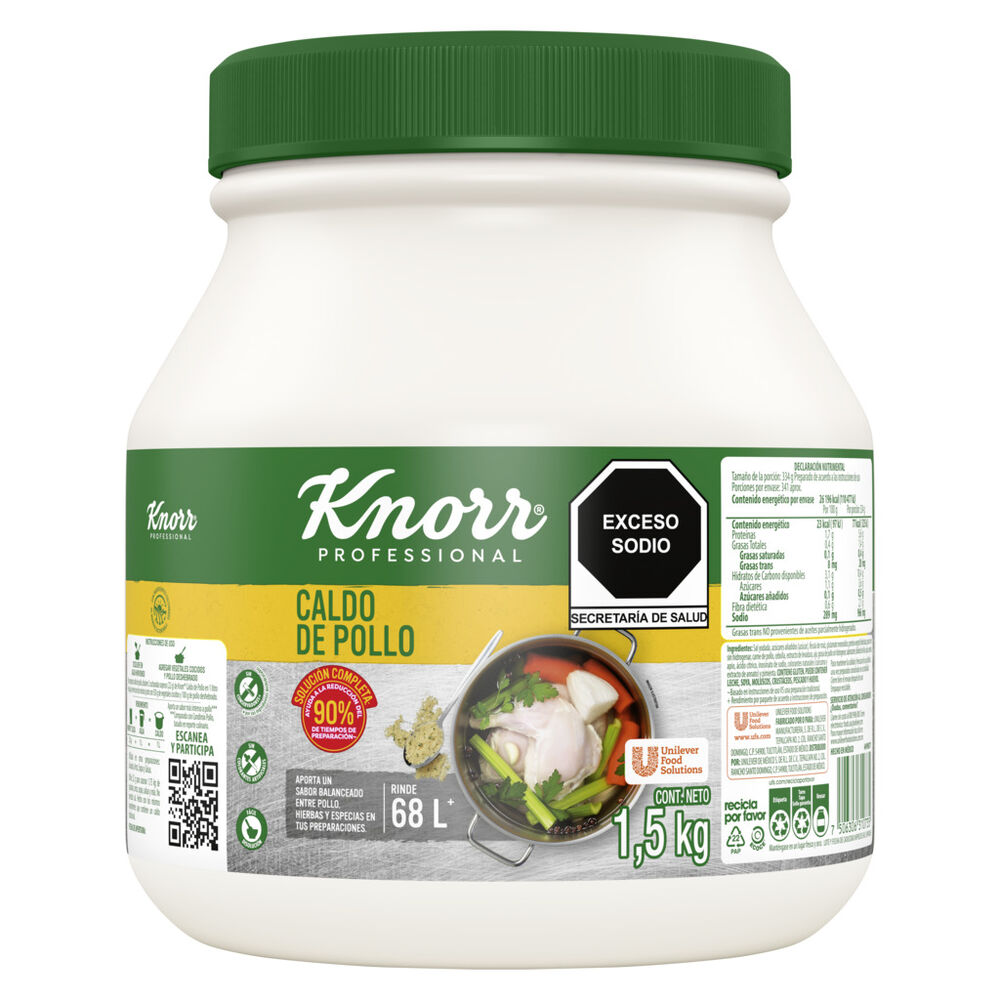 Caldo de pollo Knorr Professional de 1.5 kilogramos